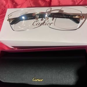 Cartier buffs clear lenses
